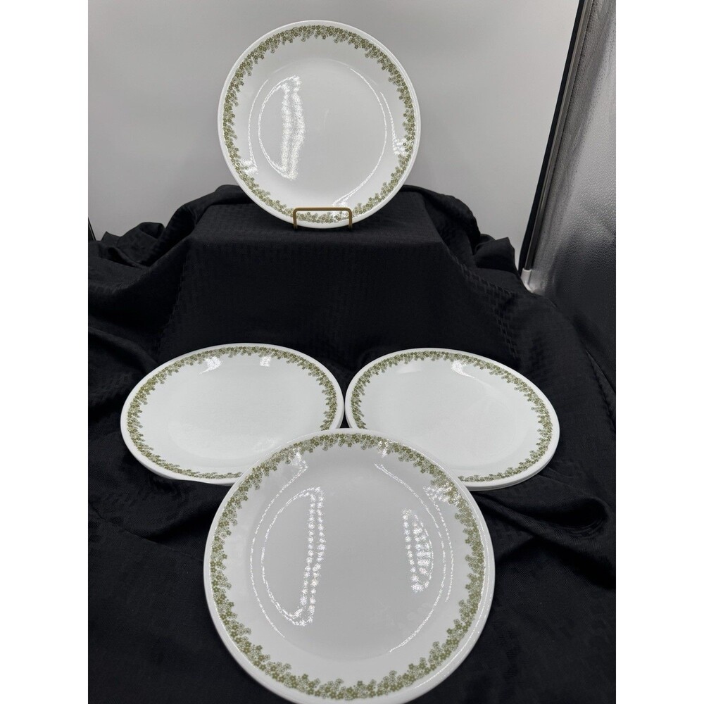 Corelle Spring Blossom  Crazy Daisy Green 10.25” Plates Set Of 3